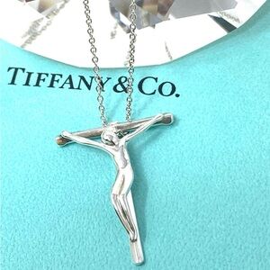 Authentic Tiffany & CO. Elsa Peretti Jesus Christ Crucifix Necklace.